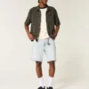 Above-the-Knee Loose Denim Shorts