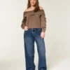 Adjustable Waist Low-Rise Dark Wash Baggy Jeans Adjustable Waist Low-Rise Dark Wash Baggy Jeans
