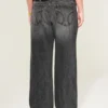 Adjustable Waist Low-Rise Washed Black Baggy Jeans Adjustable Waist Low-Rise Washed Black Baggy Jeans