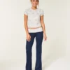 Always Cozy Knit Foldover Waist Flare Pants