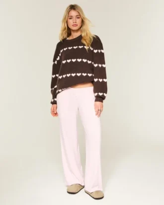 Always Cozy Pointelle Wide-Leg Boxer Pants