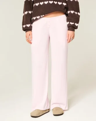 Always Cozy Pointelle Wide-Leg Boxer Pants