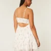 Asymmetrical Hem Chiffon Mini Dress Asymmetrical Hem Chiffon Mini Dress