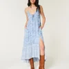 Asymmetrical Hem Halter Maxi Dress Asymmetrical Hem Halter Maxi Dress