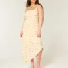 Asymmetrical Hem Midi Dress Asymmetrical Hem Midi Dress