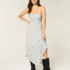 Asymmetrical Hem Midi Dress Asymmetrical Hem Midi Dress