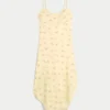 Asymmetrical Hem Midi Dress Asymmetrical Hem Midi Dress