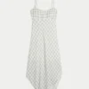 Asymmetrical Hem Midi Dress Asymmetrical Hem Midi Dress