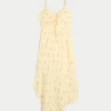 Asymmetrical Hem Midi Dress Asymmetrical Hem Midi Dress