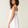 Babydoll Tie-Strap Mini Dress