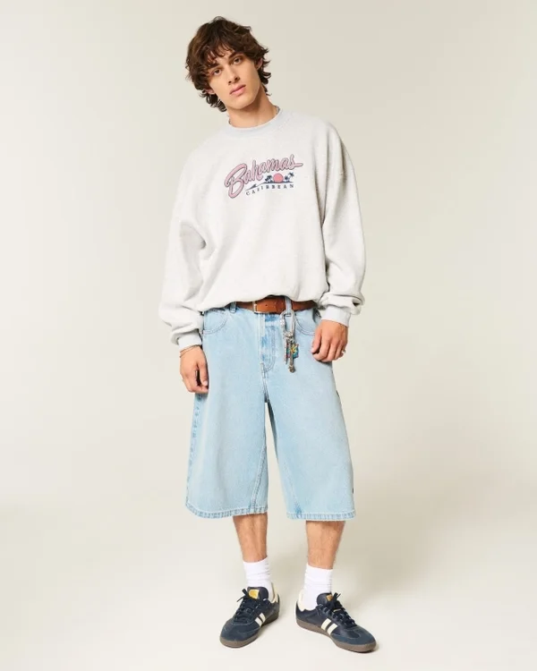 Baggy Cinch Bahamas Graphic Crew Sweatshirt Baggy Cinch Bahamas Graphic Crew Sweatshirt