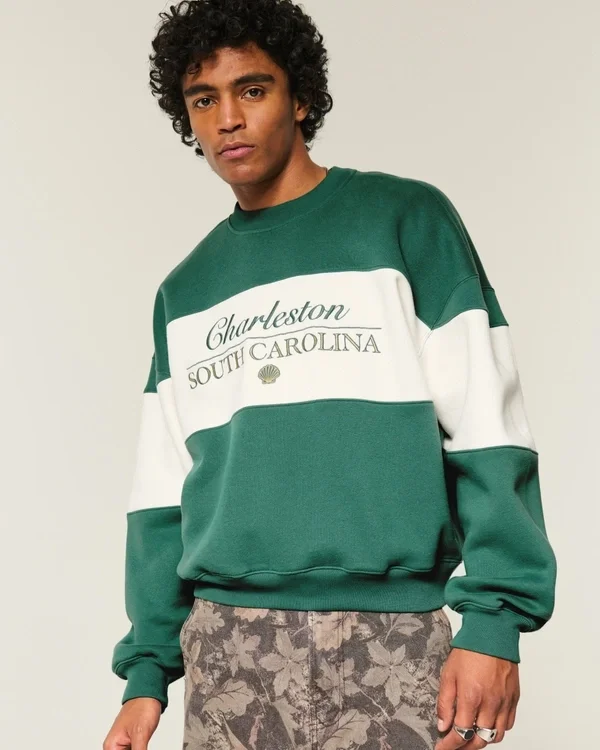 Baggy Cinch Charleston Graphic Crew Sweatshirt Baggy Cinch Charleston Graphic Crew Sweatshirt