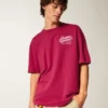 Baggy Cotton Shady Pine Motel Graphic Tee