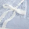 Bow-Sleeve Cable-Knit Sweater