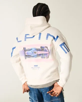 Boxy BWT Alpine Formula One Team Graphic Hoodie