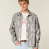 Boxy Camo Flannel Shirt