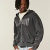 Boxy Dodge Demon Graphic Zip-Up Hoodie Boxy Dodge Demon Graphic Zip-Up Hoodie