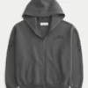 Boxy Dodge Viper Graphic Zip-Up Hoodie Boxy Dodge Viper Graphic Zip-Up Hoodie