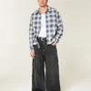 Boxy Flannel Shirt