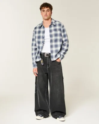 Boxy Flannel Shirt
