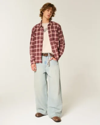 Boxy Flannel Shirt