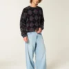 Boxy Fuzzy Crew Sweater