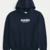 Boxy Glacier Montana Graphic Hoodie