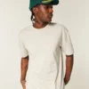 Boxy Heavyweight Cotton Crew T-Shirt