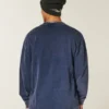 Boxy Heavyweight Long-Sleeve New York State Graphic Tee