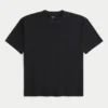 Boxy Heavyweight Micro Logo Crew T-Shirt