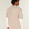 Boxy Heavyweight Washed Cotton Crew T-Shirt