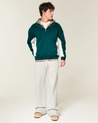 Boxy Logo Quarter-Zip Sweatshirt