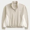 Boxy Logo Quarter-Zip Sweatshirt