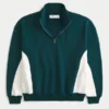 Boxy Logo Quarter-Zip Sweatshirt