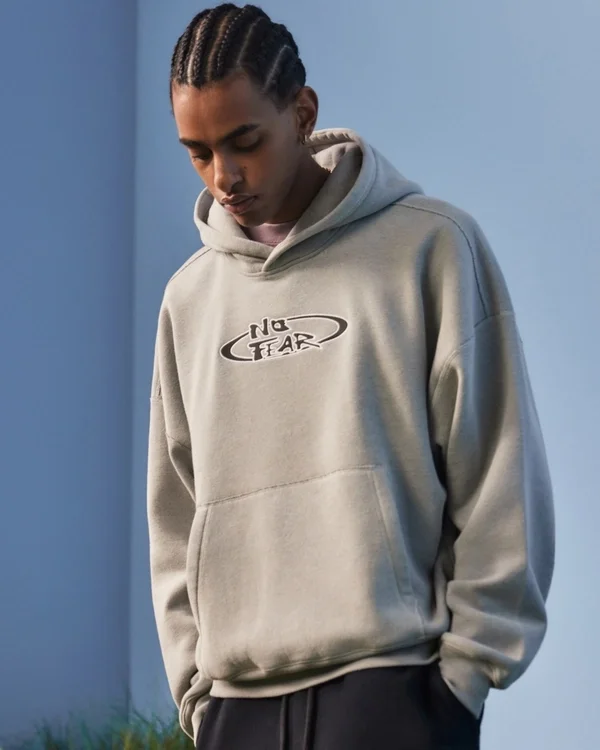 Boxy No Fear Graphic Hoodie Boxy No Fear Graphic Hoodie