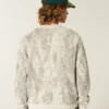 Boxy Pattern Crew Sweater
