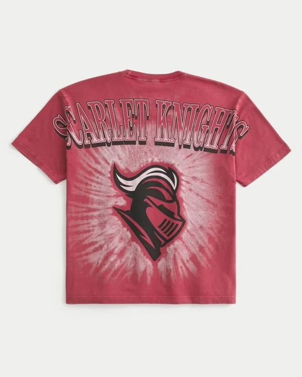 Boxy Rutgers Scarlet Knights Graphic Tee Boxy Rutgers Scarlet Knights Graphic Tee