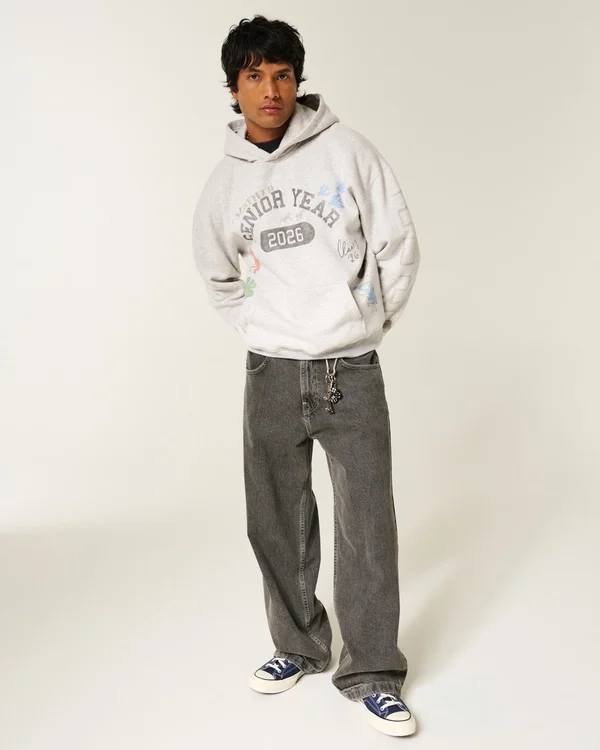 Boxy Senior Year 2026 Graphic Hoodie Boxy Senior Year 2026 Graphic Hoodie