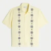 Boxy Short-Sleeve Pattern Shirt