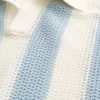 Boxy Short-Sleeve Sweater Polo