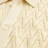 Boxy Short-Sleeve Sweater Shirt