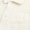 Boxy Short-Sleeve Sweater Shirt