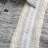 Boxy Short-Sleeve Textural Stripe Shirt