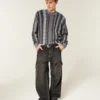 Boxy Striped Crew Sweater