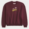 Boxy The Grinch Graphic Crew Sweatshirt