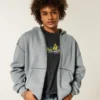 Boxy Thermal-Lined Zip-Up Hoodie Boxy Thermal-Lined Zip-Up Hoodie