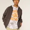 Boxy Thermal-Lined Zip-Up Hoodie Boxy Thermal-Lined Zip-Up Hoodie