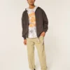 Boxy Thermal-Lined Zip-Up Hoodie Boxy Thermal-Lined Zip-Up Hoodie
