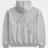 Boxy Toyota Supra Graphic Zip-Up Hoodie