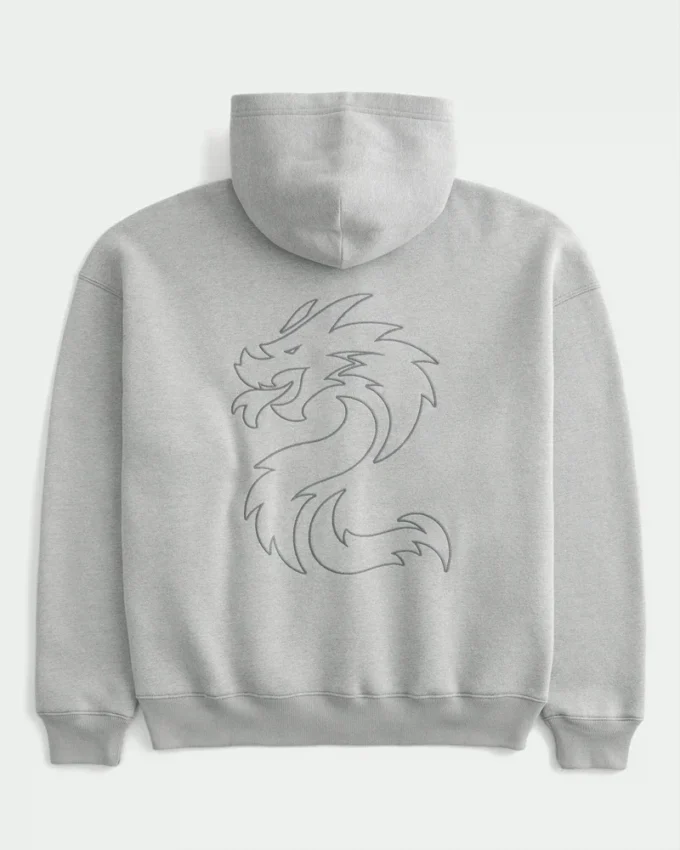 Boxy Toyota Supra Graphic Zip-Up Hoodie